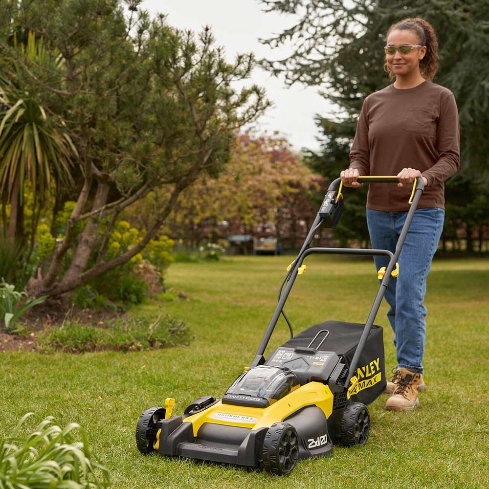 Stanley FatMax V20 36v Cordless Brushless Lawnmower 495mm Lawnmowers