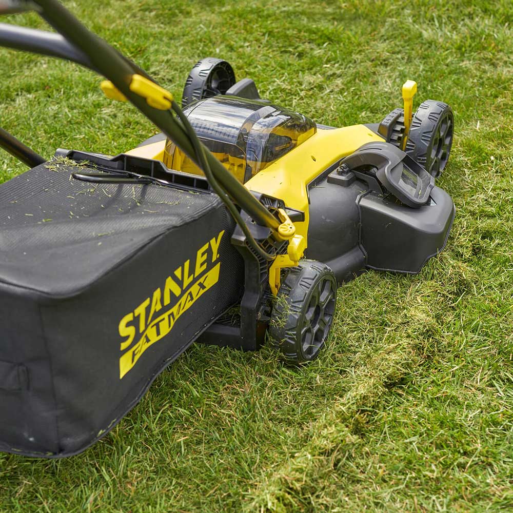 Stanley lawn mower hotsell