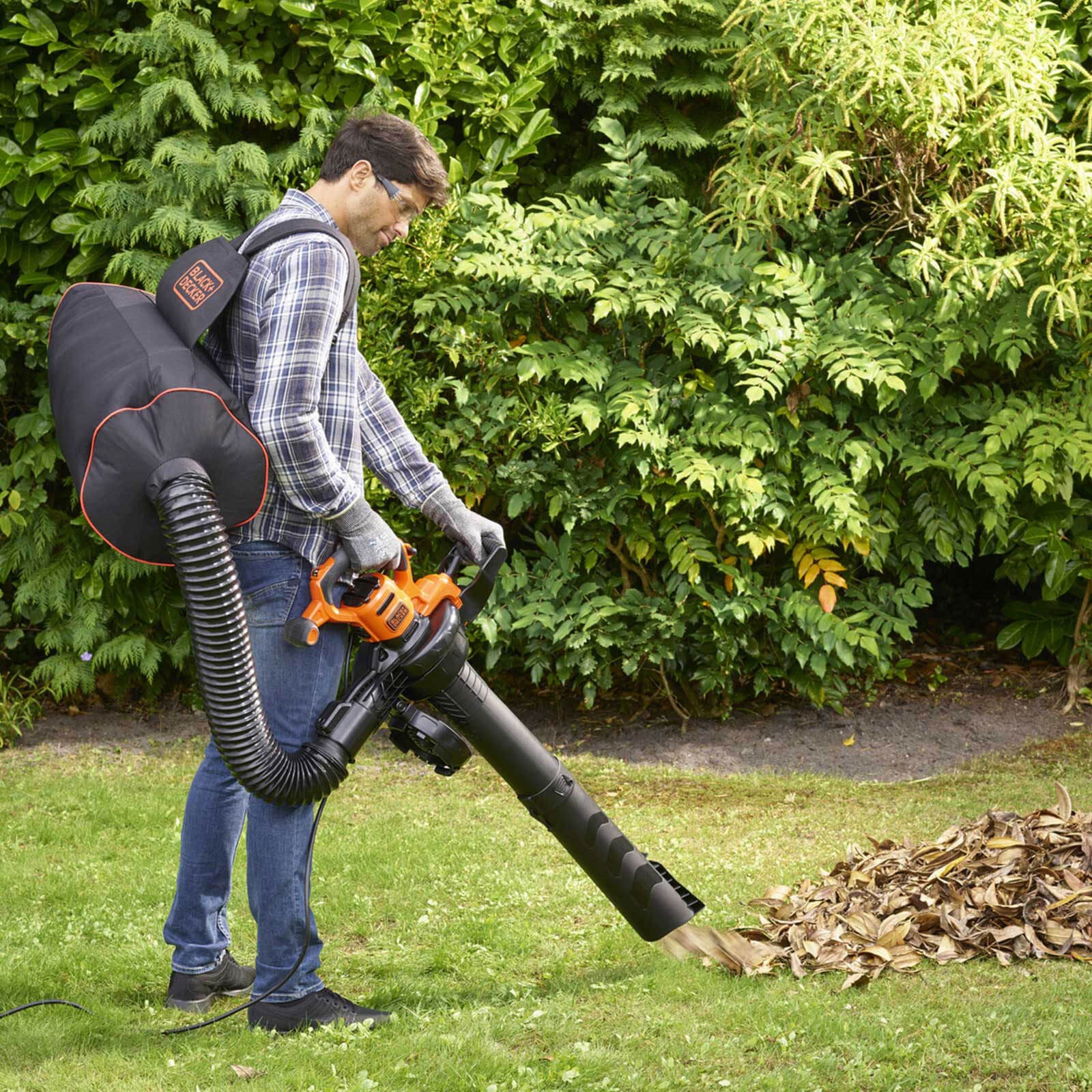 3000W 3-in-1 Electric Backpack Blower Vacuum and Rake