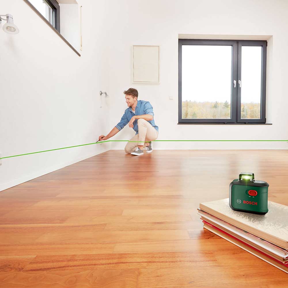 Bosch ADVANCEDLEVEL 360 Self Levelling Cross Line Green Laser Level Laser Levels