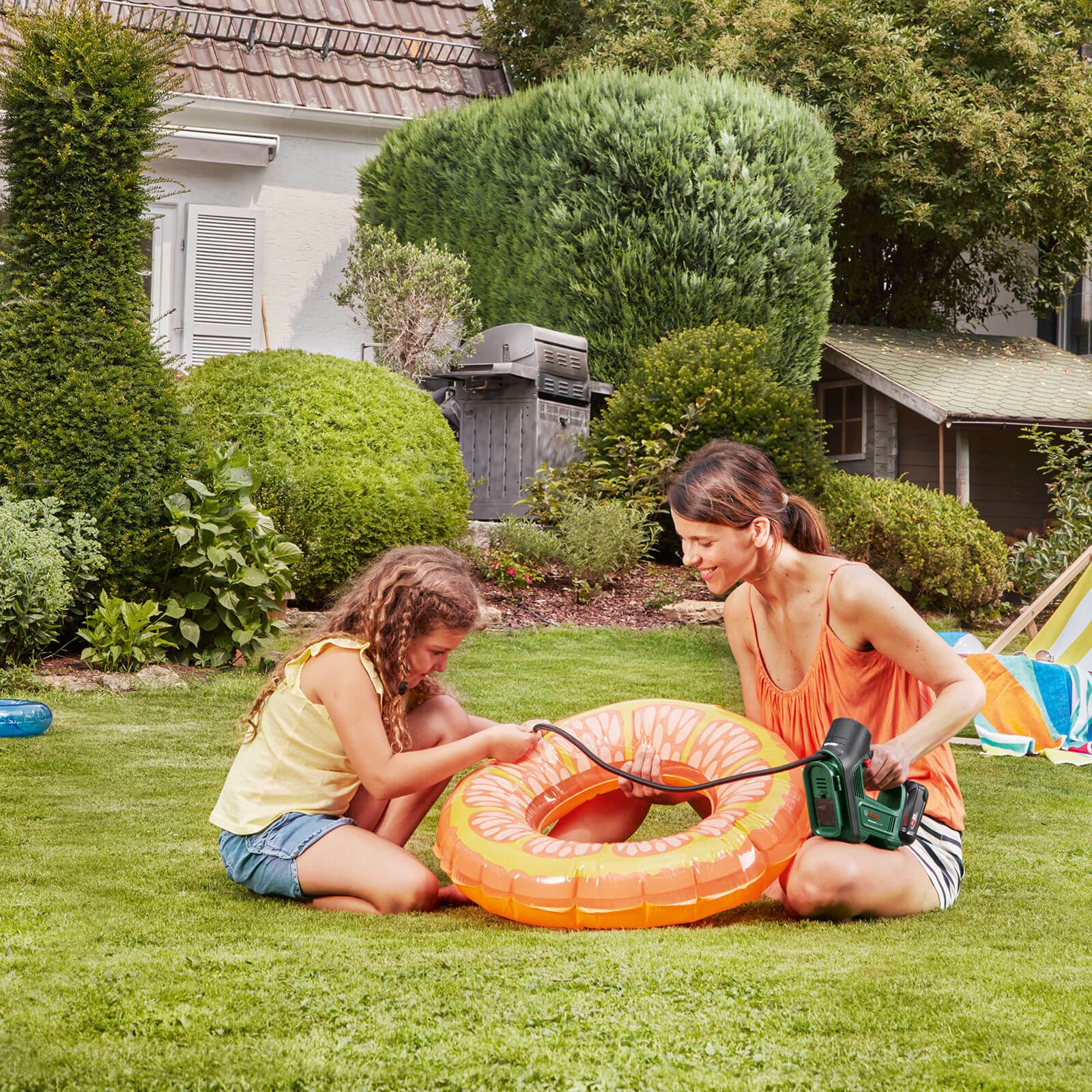 Bosch Home and Garden EasyInflate 18V-500 Set Version : : Auto et  Moto