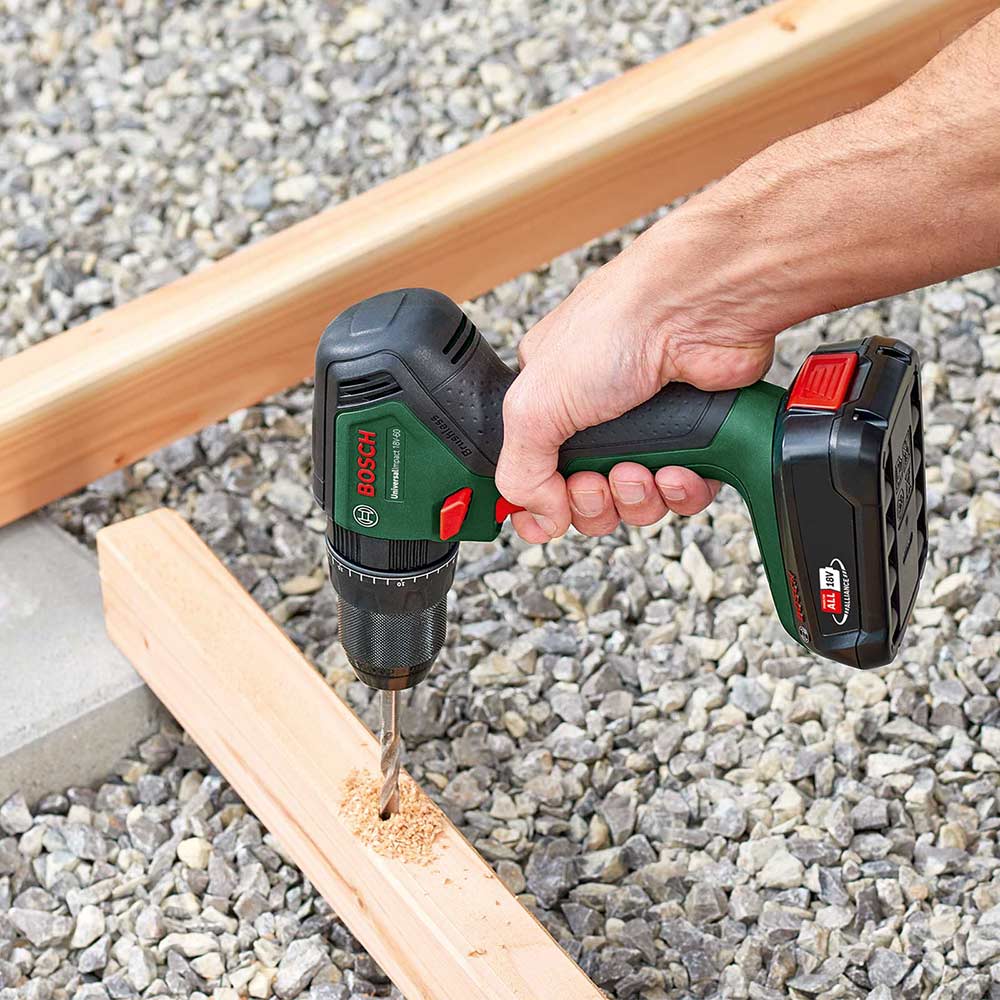 Bosch UNIVERSALIMPACT 18V 60 P4A 18v Cordless Brushless Combi Drill Combi Drills
