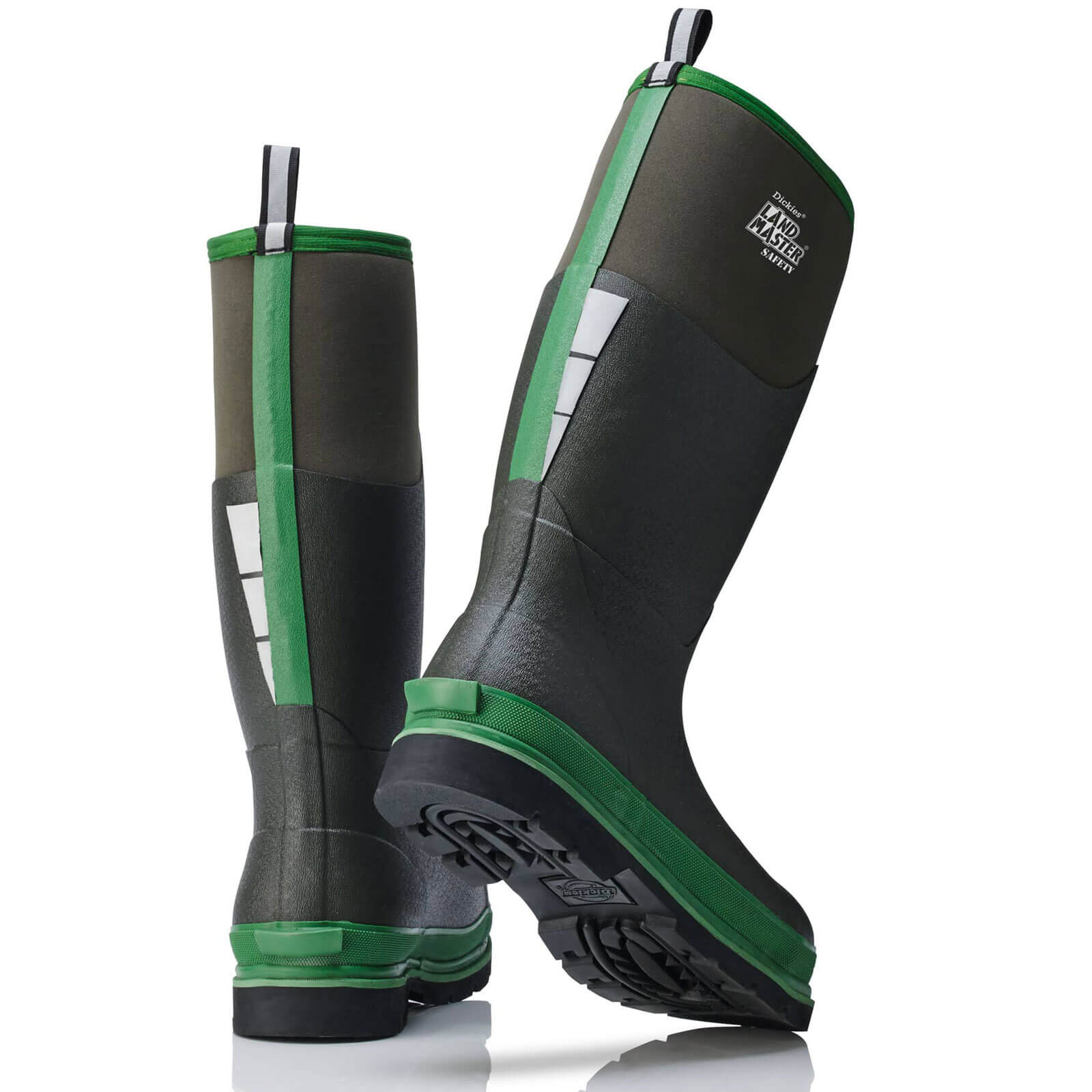 Dickies Landmaster Pro Safety Wellies Steel Toe Thermal FW9902 Green 