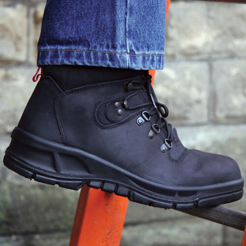 DICKIES FURY LEATHER SAFETY WORK HIKER BOOTS SRA STEEL TOE CAP BLACK SIZES 7-12 