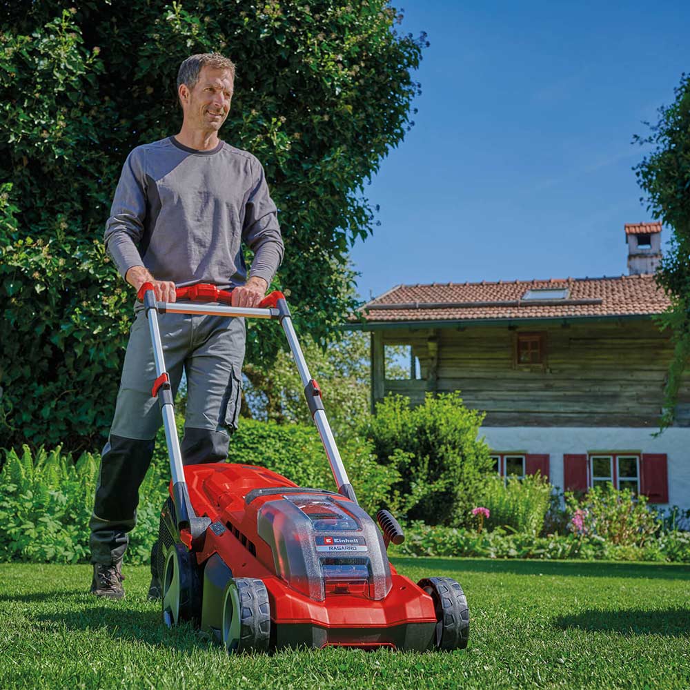 Einhell power x change lawn 2025 mower