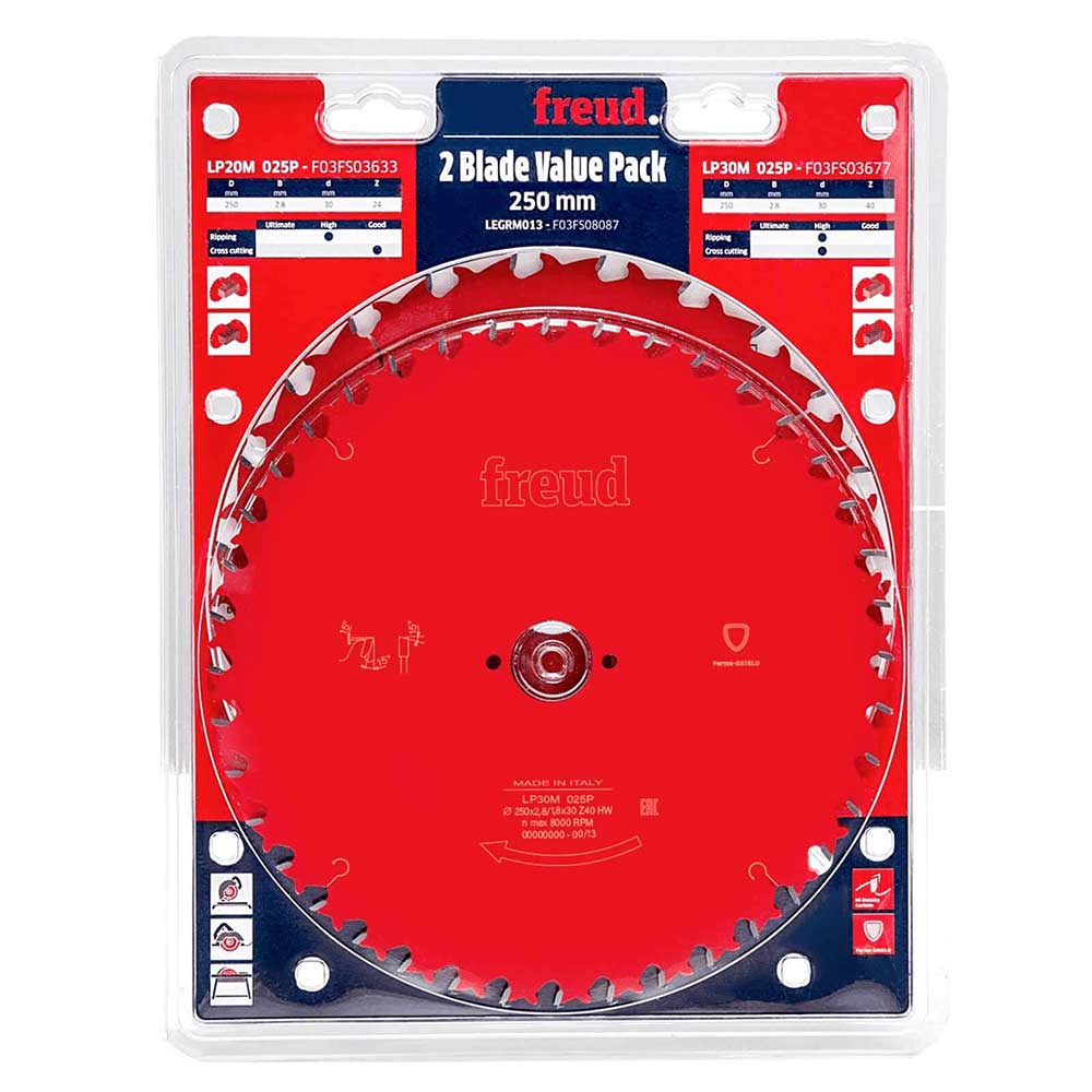 250mm Circular Saw Blade Set 
