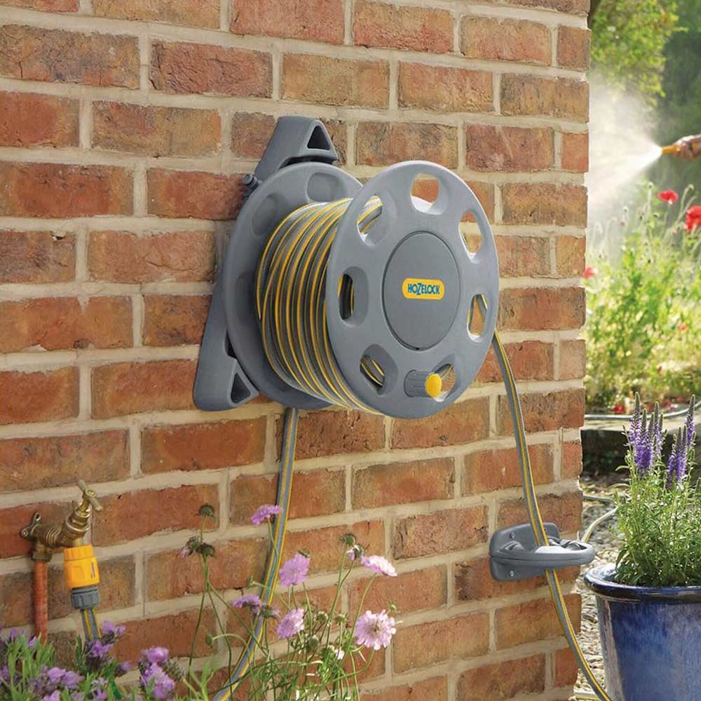 Hozelock Empty Compact Wall Mounted Hose Reel