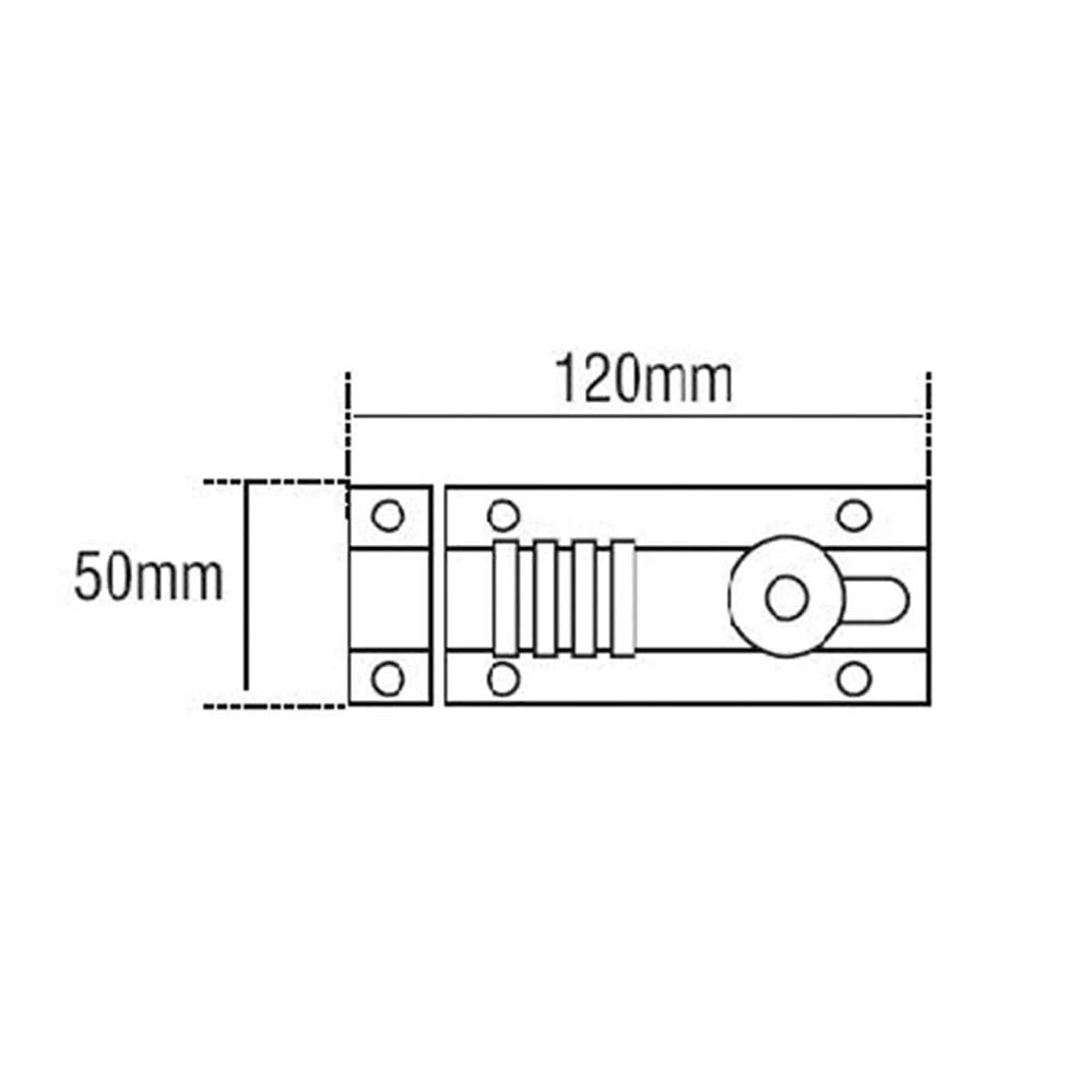 Henry Squire Combi 2 Re-Codeable Locking Bolt 120mm Chrome HSQCOMBI2CH