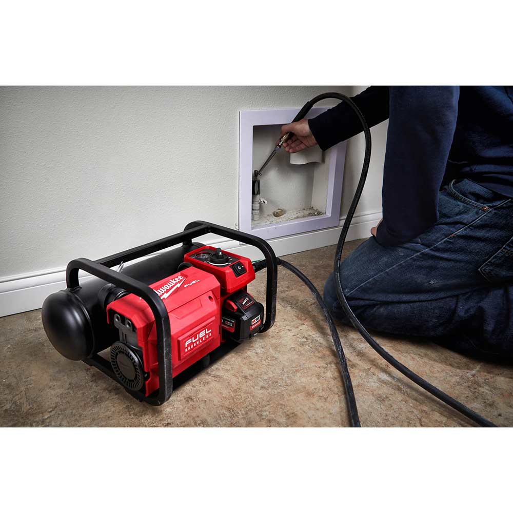Milwaukee 18v cordless clearance air compressor