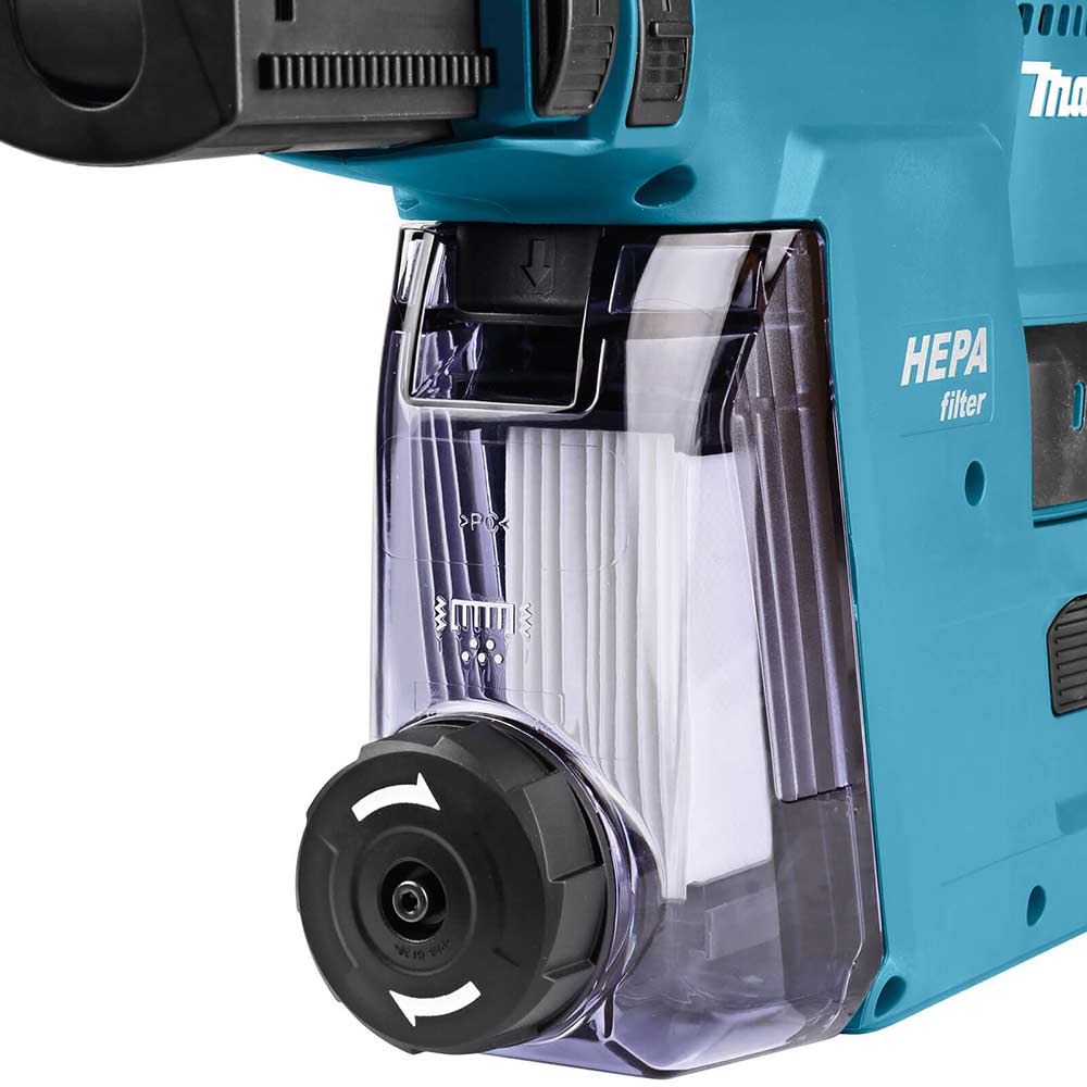 Makita DHR242 18v LXT Cordless SDS Drill and DX06 Dust Attachment SDS Drills