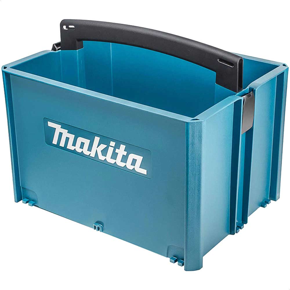 Makita 2 Piece MakPac Connector Stackable Power Tool Case Set Case Trolley and Tote Tool Boxes