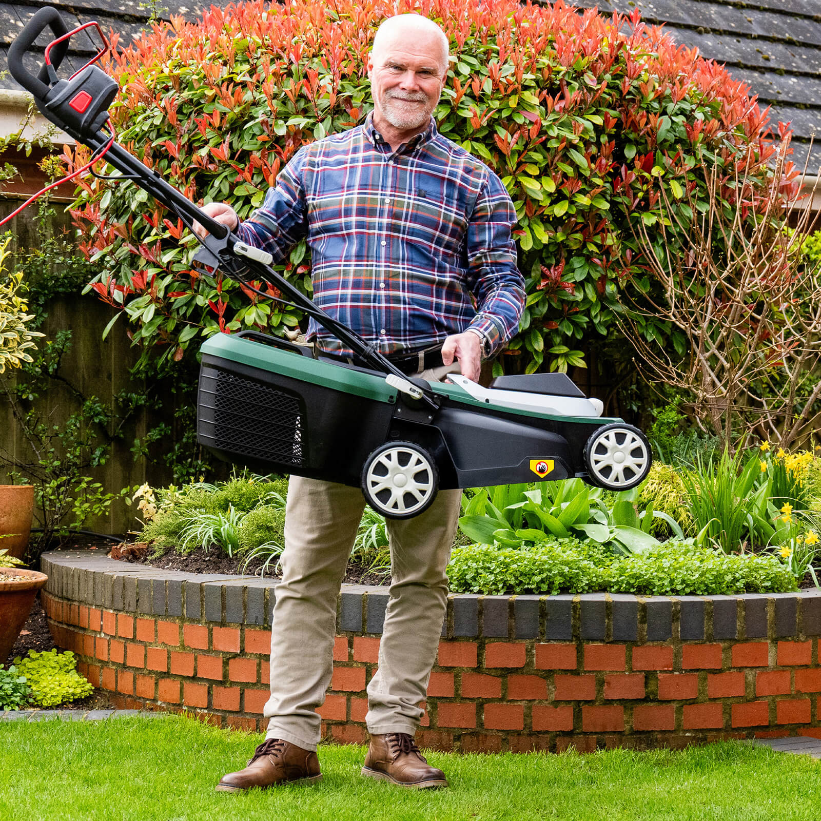 Rear Roller Rotary Mower Rear Roller Cordless Lawnmowers With