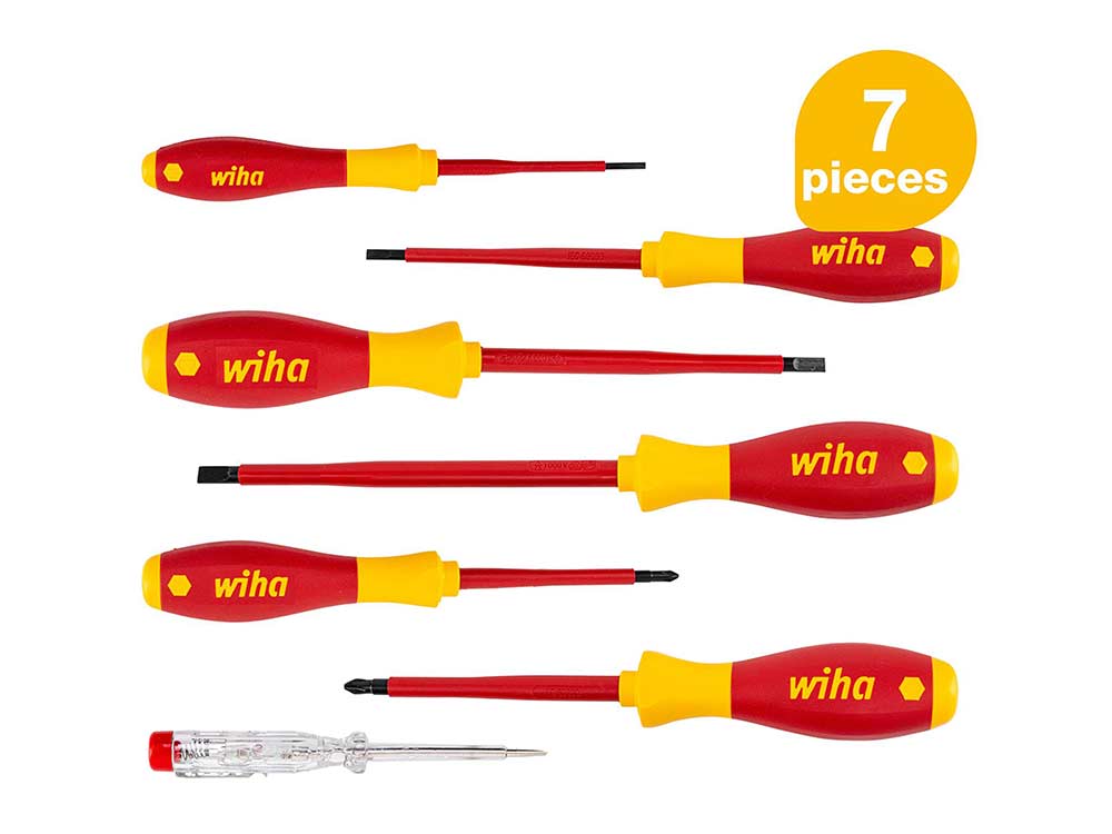 。。。。 Wiha Pliers Wiha 53099 SoftFinish Extra Heavy Duty Screwdriver Set