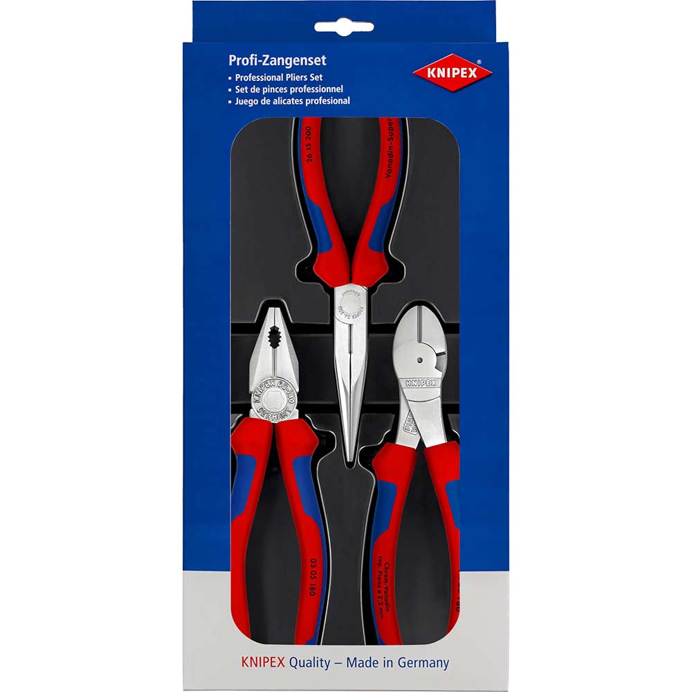 Image of Knipex 3 Piece Professional Assembly Pliers Set