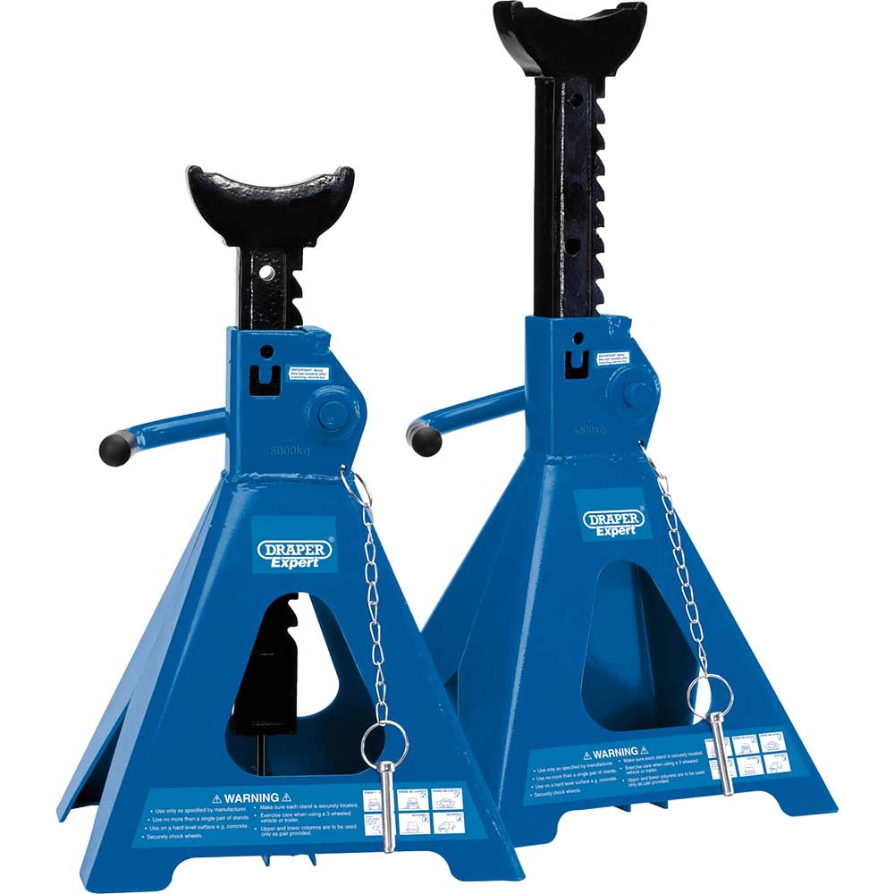 Draper Pneumatic Rise Ratcheting Axle Stands 5 Tonne