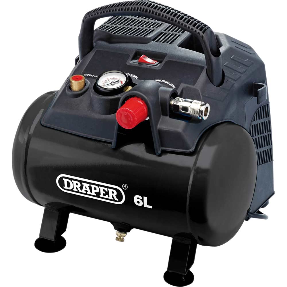 Draper DA6/180 Oil Free Air Compressor 6 Litre 240v