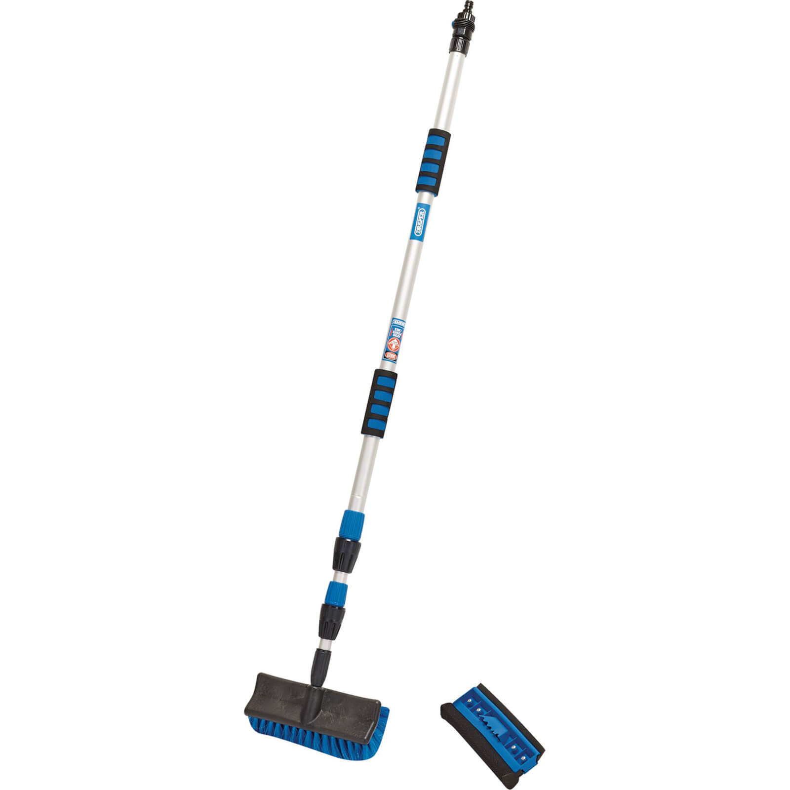 Image of Draper 2 Piece Telescopic Washing Brush and Squeegee Set