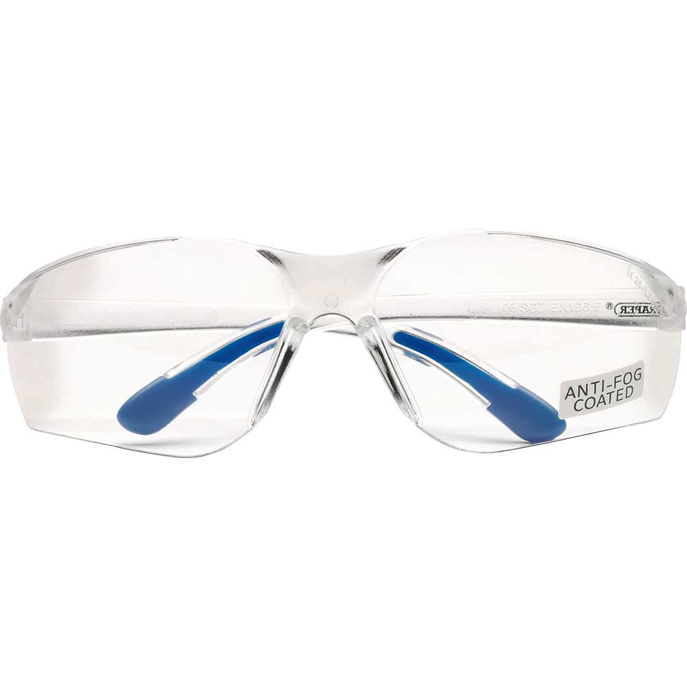Draper Anti Fog Safety Glasses Clear Clear