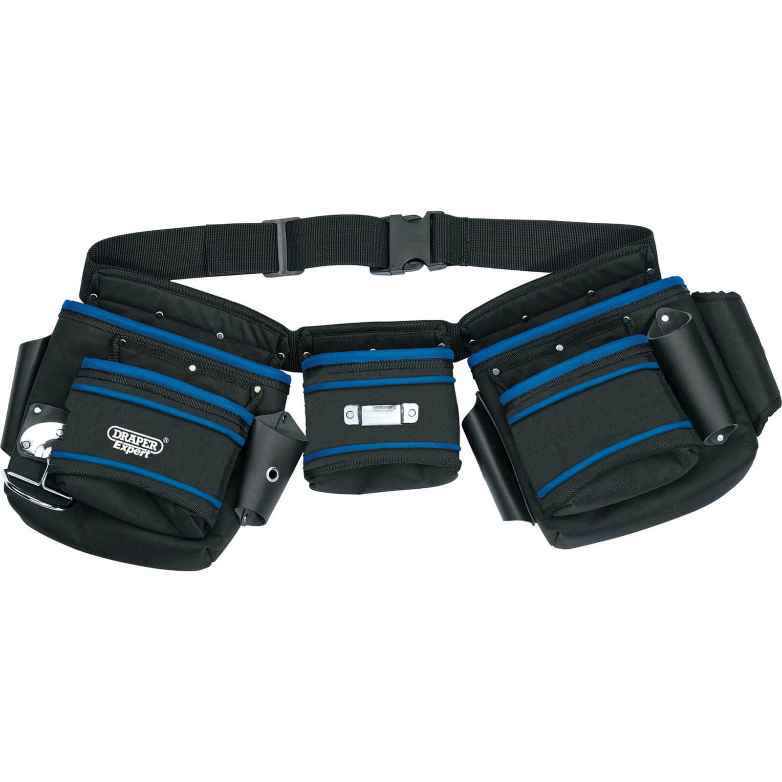 Image of Draper Expert Heavy Duty Nylon Double Tool Pouch with Belt