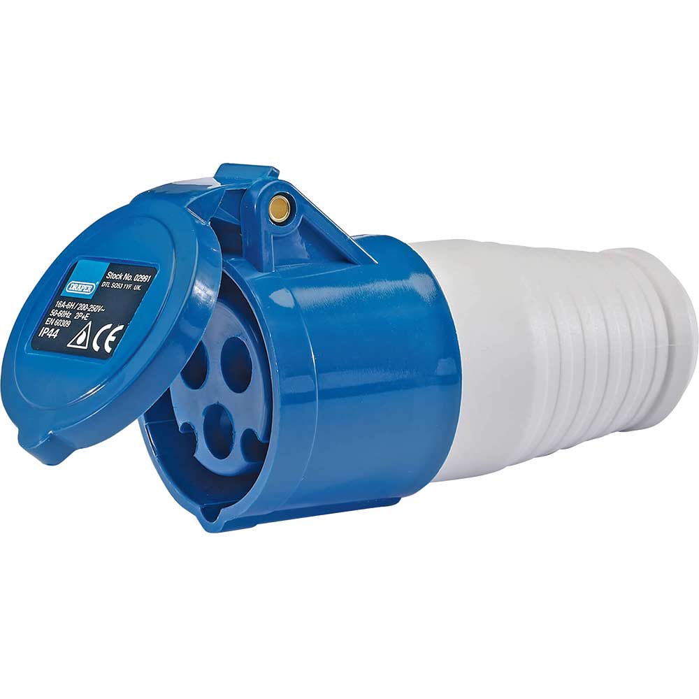 Draper IP44 Site Socket 16 amp 240v 240v