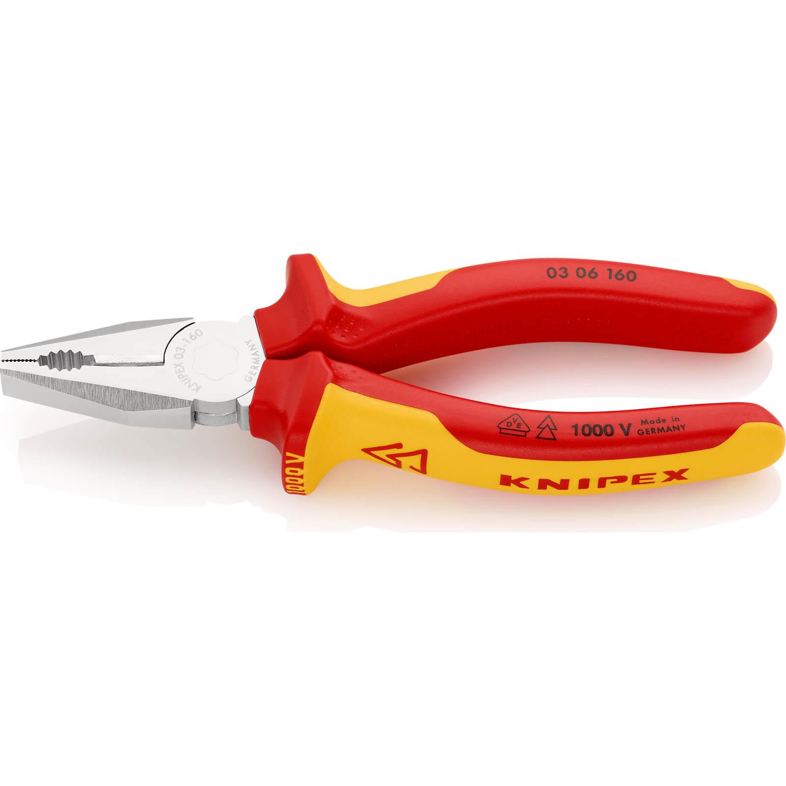Image of Knipex 03 06 VDE Insulated Combination Pliers 160mm