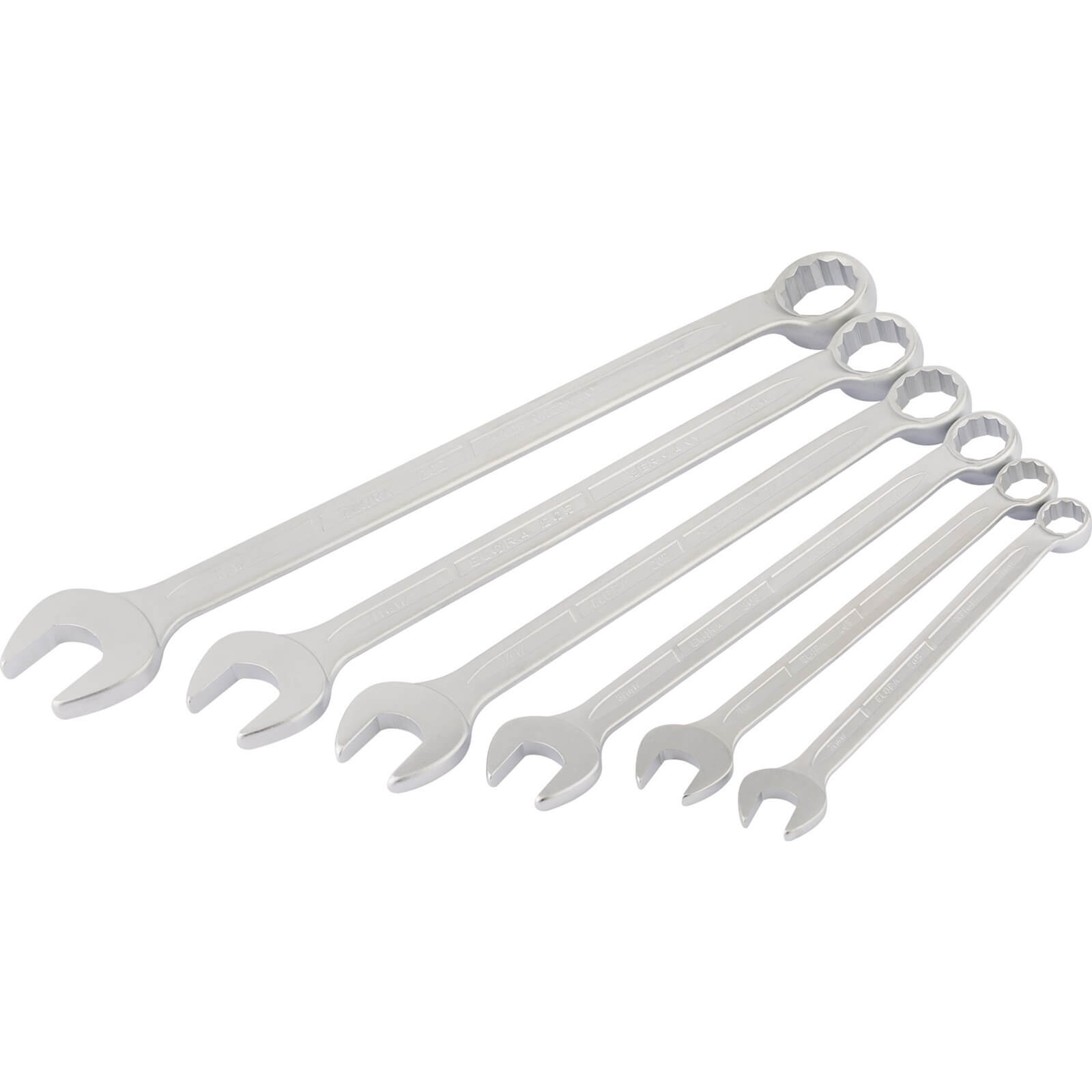 Image of Elora 6 Piece Long Combination Spanner Set Whitworth
