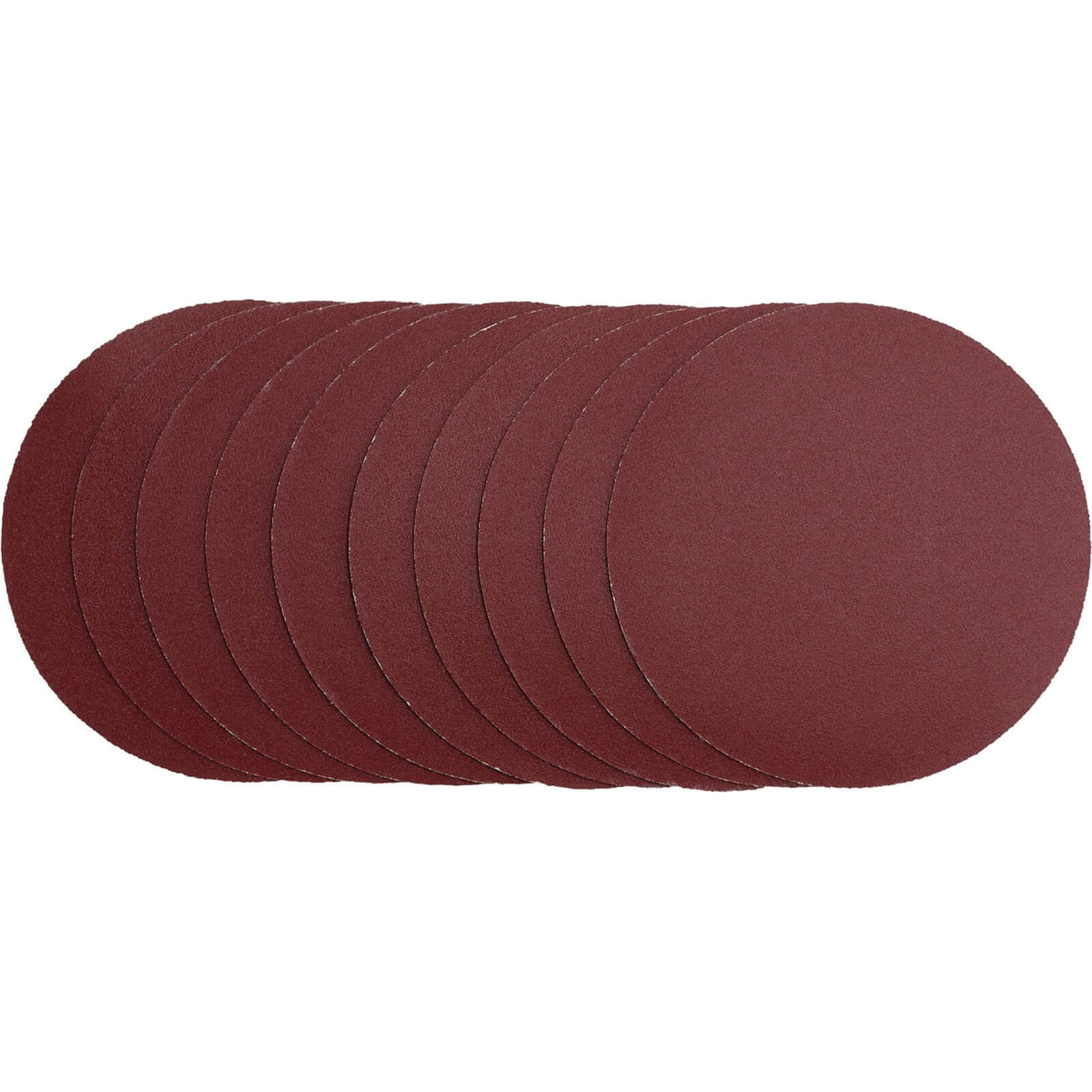 Image of Draper Unpunched Hook and Loop Sanding Discs 125mm 125mm 240g Pack of 10