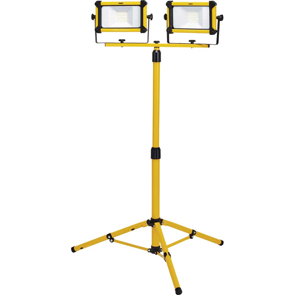 Image of Draper SMD LED Twin Tripod Site Light 10 Watt 110v