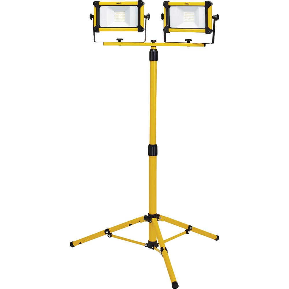 Draper SMD LED Twin Tripod Site Light 30 Watt 110v