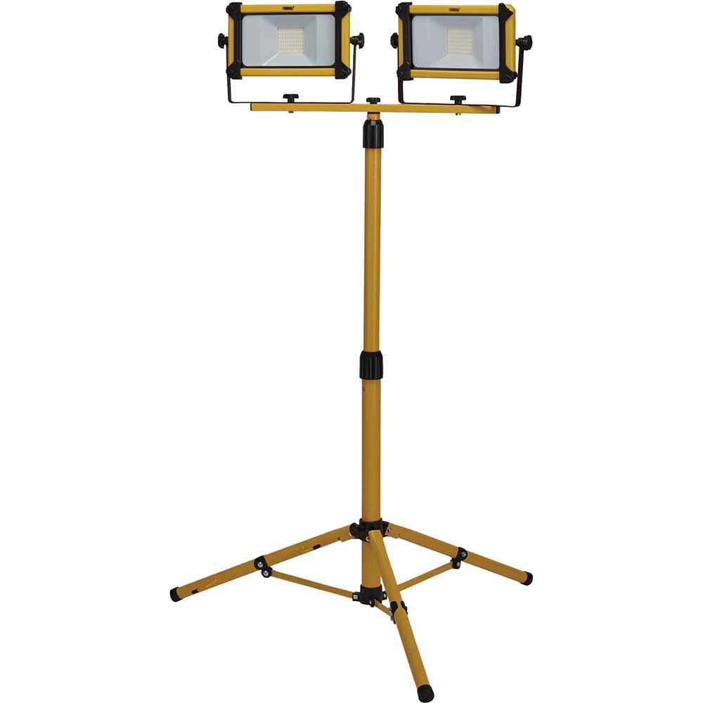 Image of Draper SMD LED Twin Tripod Site Light 10 Watt 240v