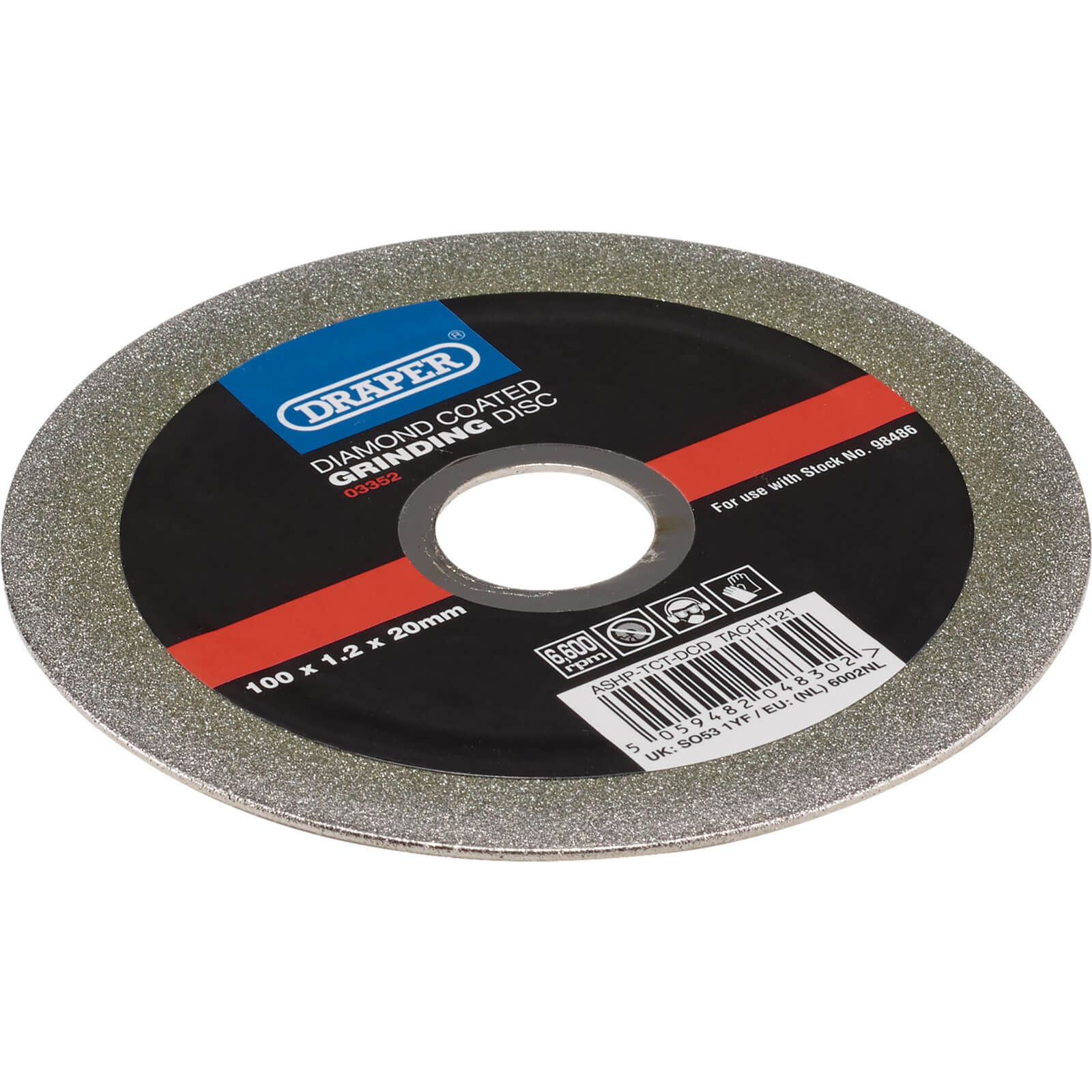 Image of Draper Diamond Coated Grinding Disc for 98485 Chainsaw Chain Sharpener