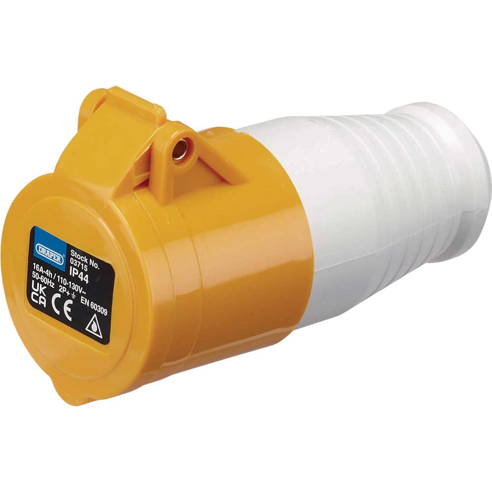 Draper IP44 Site Socket 16 amp 110v 110v