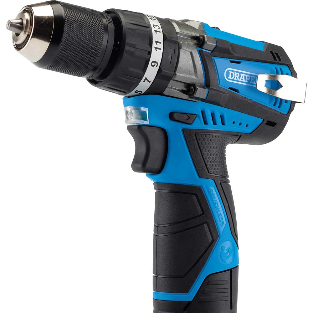 Image of Draper BCD12V 12v Cordless Brushless Combi Drill No Batteries No Charger No Case