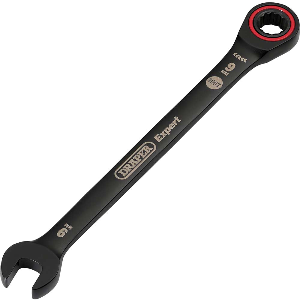 Draper Expert Hi-Torq Ratchet Combination Spanner 9mm