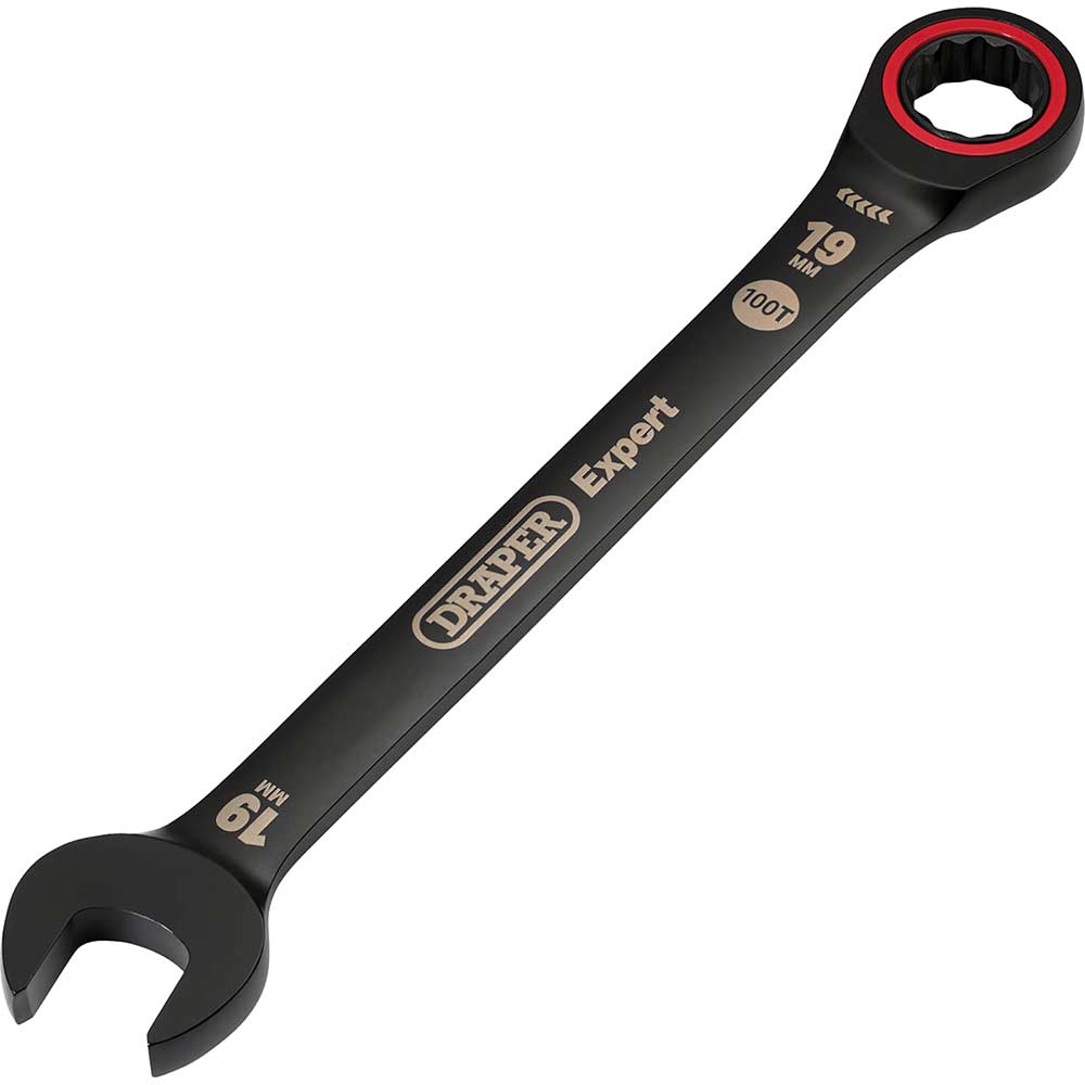 Draper Expert Hi-Torq Ratchet Combination Spanner 19mm