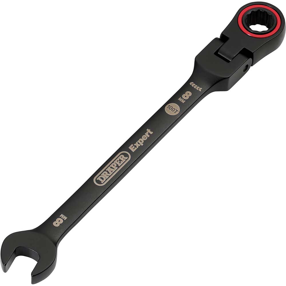 Click to view product details and reviews for Draper Expert Hi Torq Flexible Head Ratchet Combination Spanner 8mm.