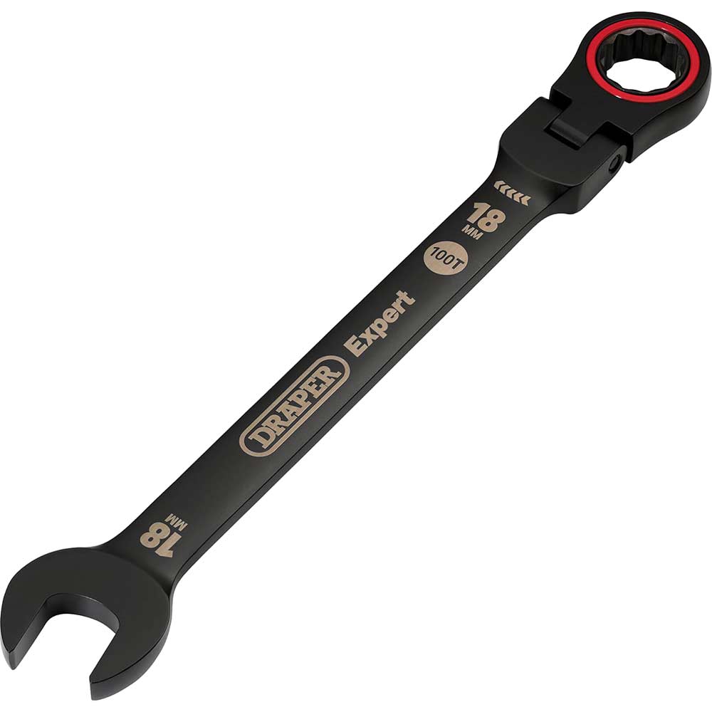 Click to view product details and reviews for Draper Expert Hi Torq Flexible Head Ratchet Combination Spanner 18mm.