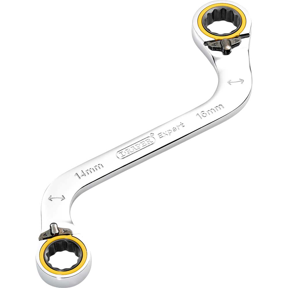 Photos - Wrench Draper Expert Hi Torq Double Ring Ratchet S Spanner 14mm x 16mm 03944 