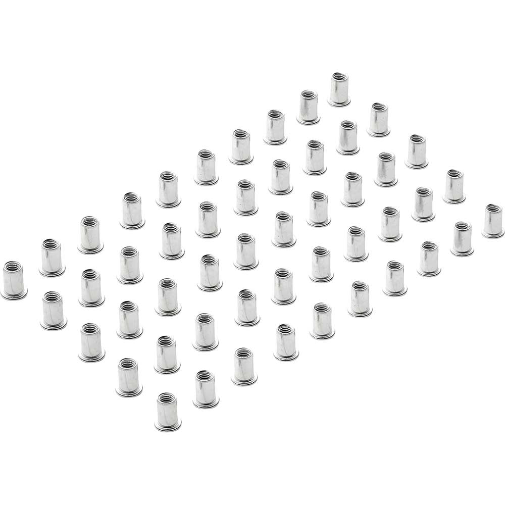 Draper Zinc Plated Threaded Insert Rivet Nuts M8 Thread Pack of 50