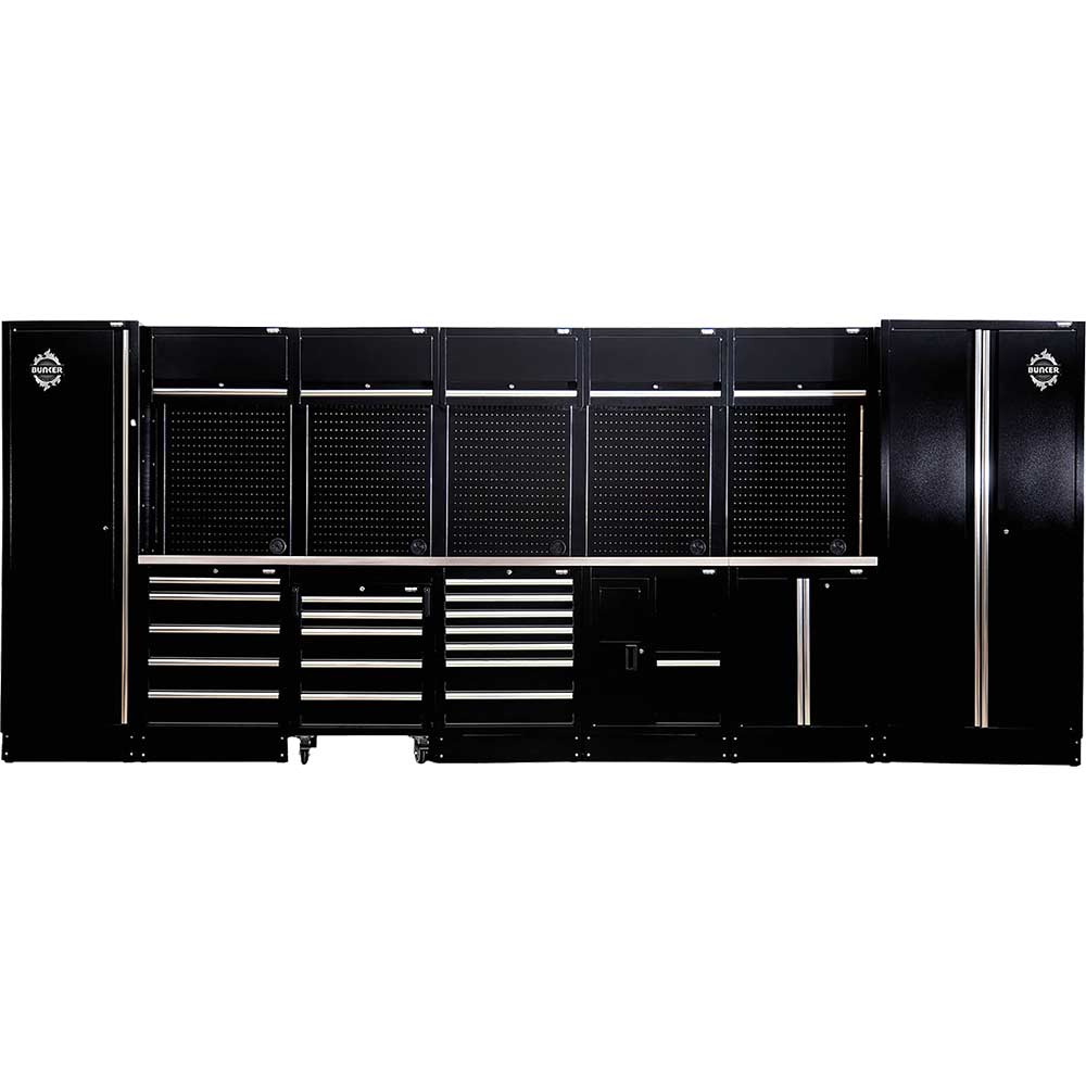 Bunker Sink and Stainless Steel Worktop Modular Storage System