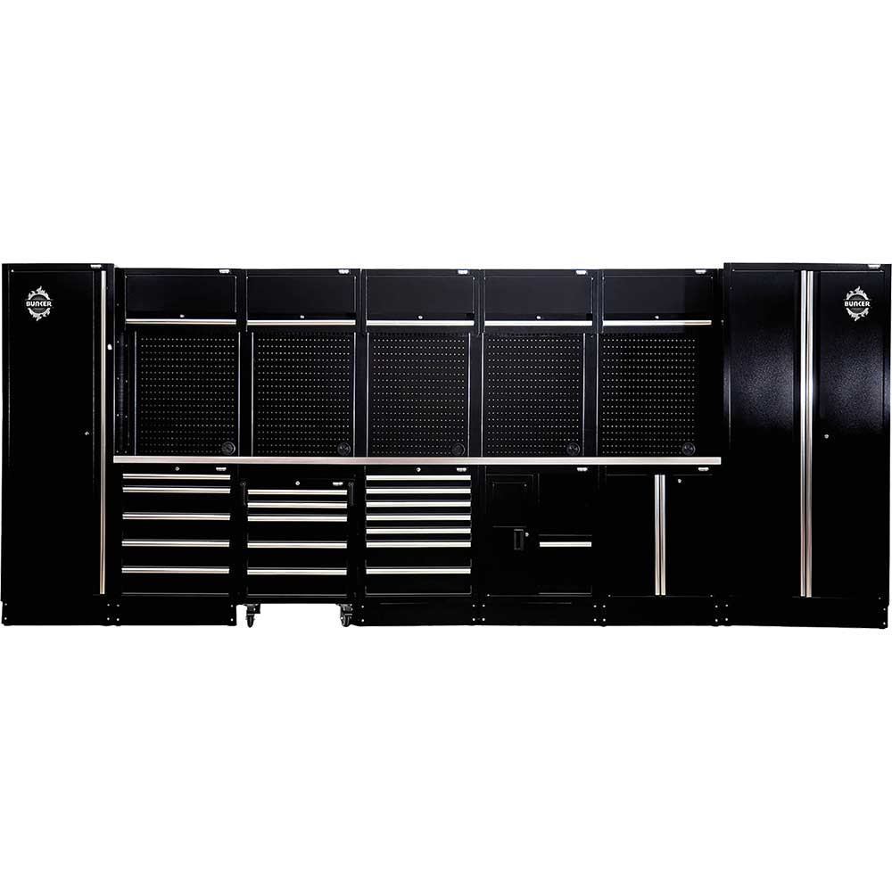 Bunker 25 Piece Stainless Steel Worktop Modular Storage System