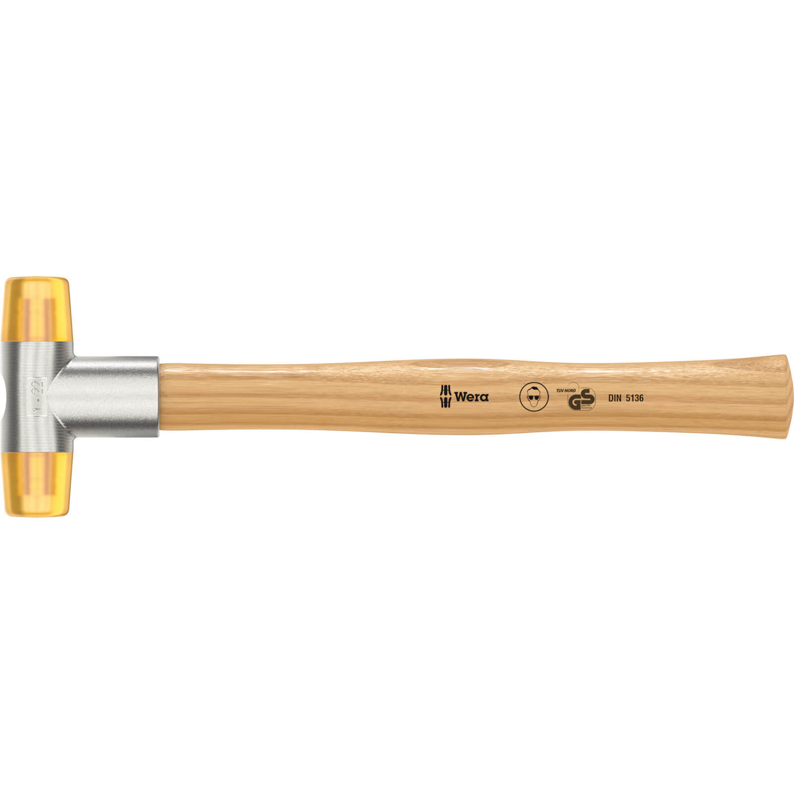 Image of Wera 100 Soft Faced Cellidor Head Hammer 22mm