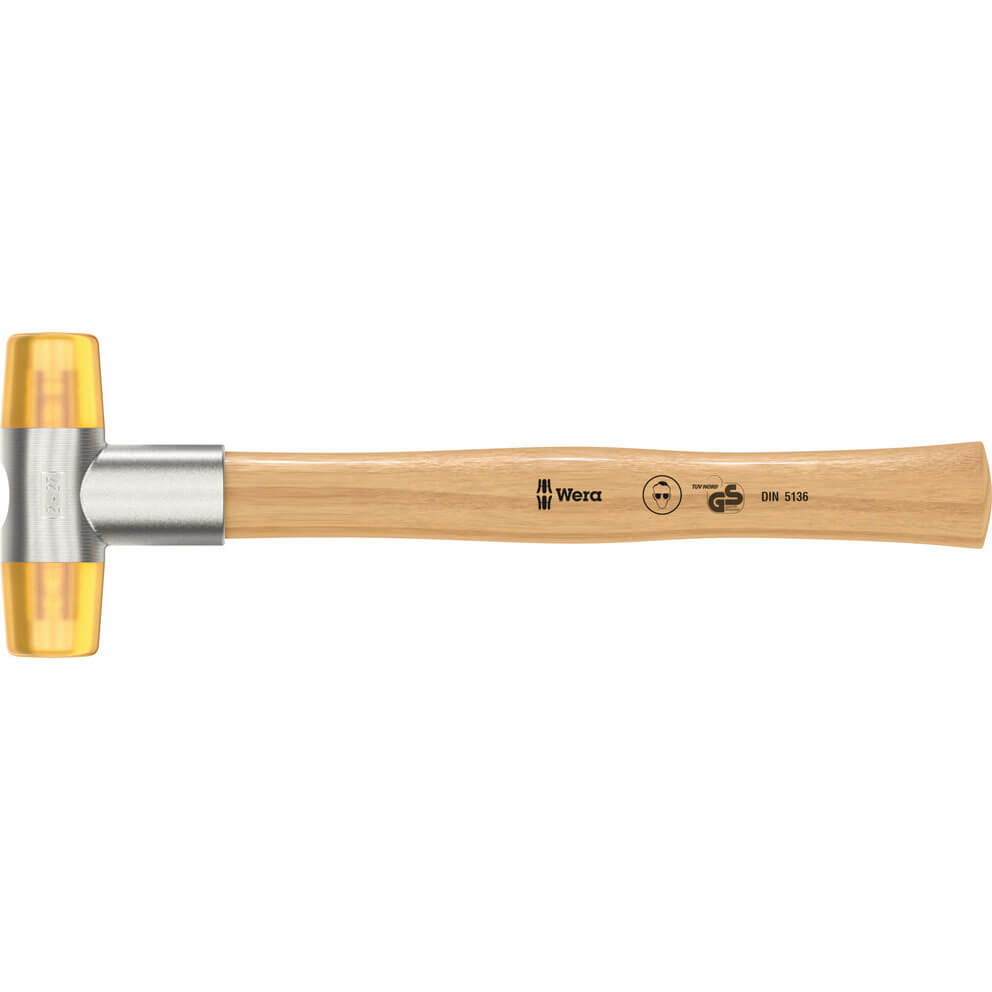 Image of Wera 100 Soft Faced Cellidor Head Hammer 27mm