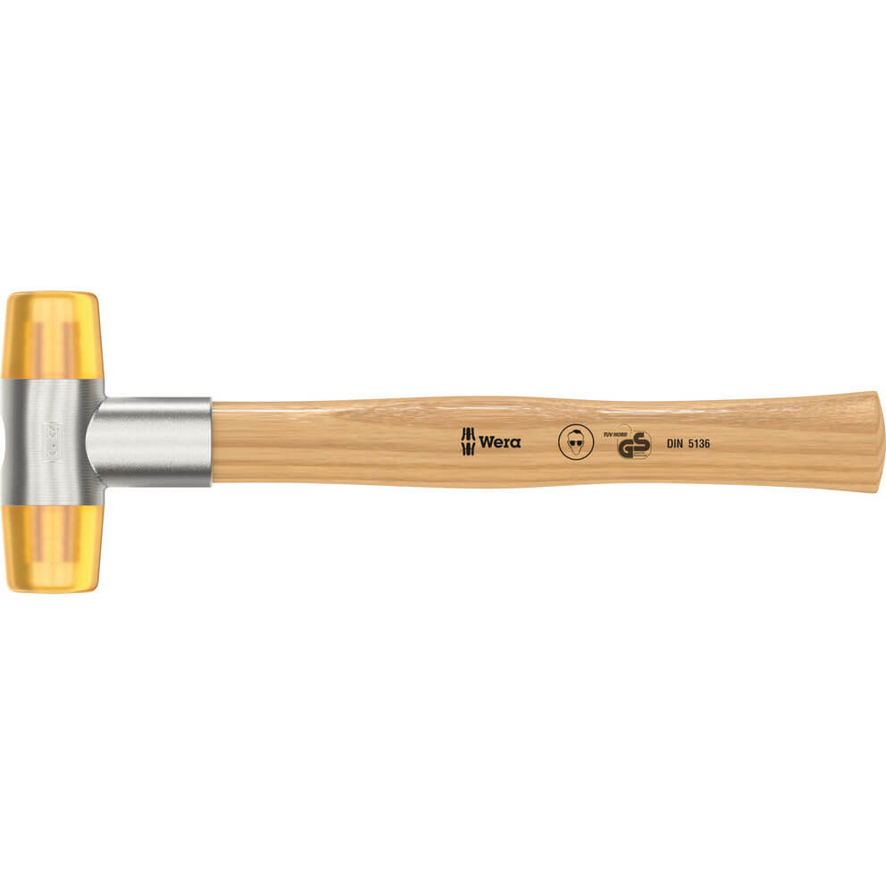 Image of Wera 100 Soft Faced Cellidor Head Hammer 32mm