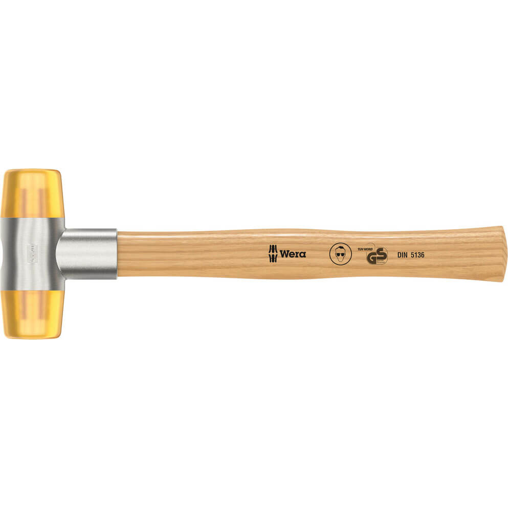 Image of Wera 100 Soft Faced Cellidor Head Hammer 40mm
