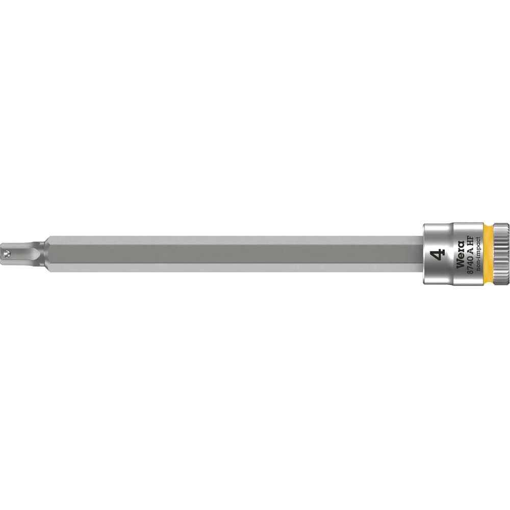 Photos - Bits / Sockets Wera 8740 A HF Zyklop 1/4" Drive Long Hexagon Socket Bit Metric 1/4" 4mm 