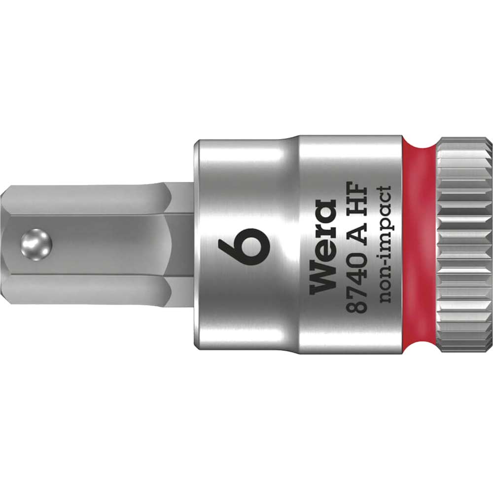 Photos - Bits / Sockets Wera 8740 A HF Zyklop 1/4" Drive Hexagon Socket Bit Metric 1/4" 6mm 