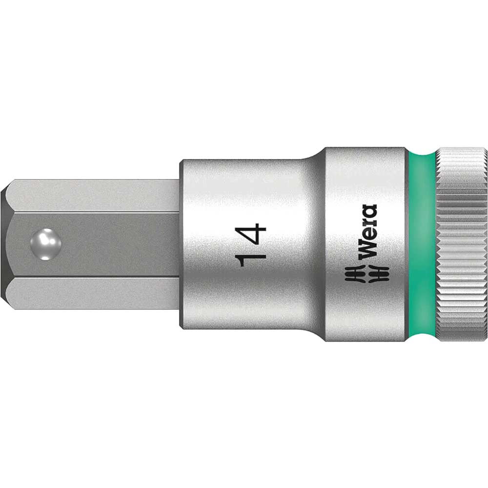 Image of Wera 8740C HF Zyklop 1/2" Drive Hexagon Socket Bit Metric 1/2" 14mm