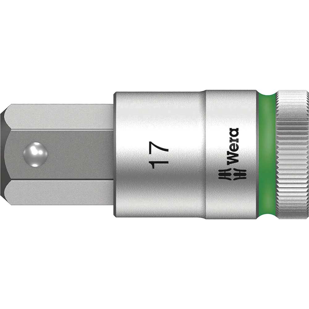 Image of Wera 8740C HF Zyklop 1/2" Drive Hexagon Socket Bit Metric 1/2" 17mm