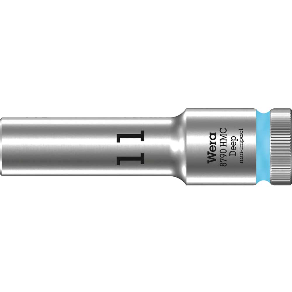 Image of Wera 8790 HMC Deep 1/2" Drive Hexagon Socket Metric 1/2" 11mm